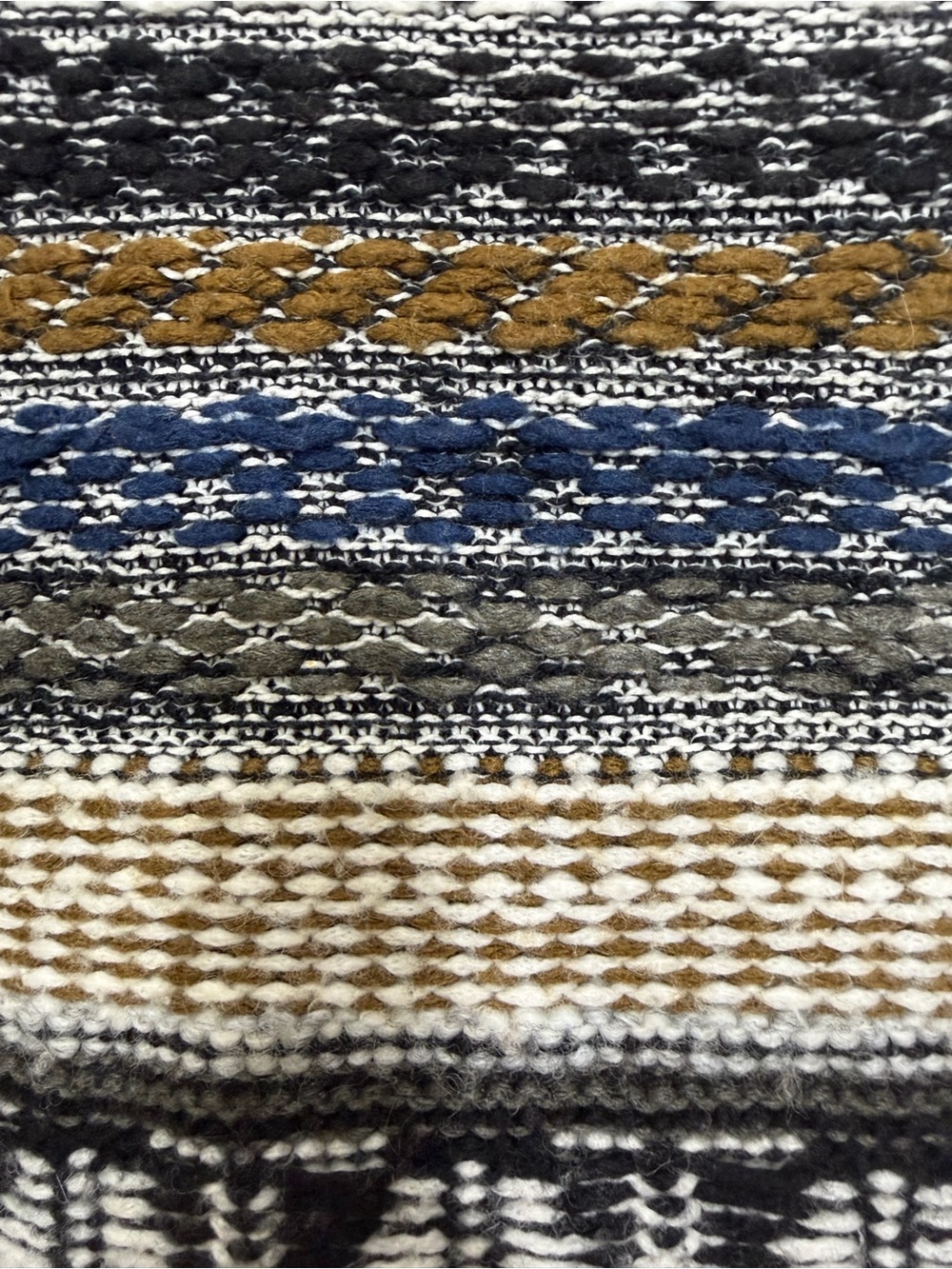 Madewell Tribal Alpaca Wool Sweater Vest Fair Isle Turtle Neck Size XS - Picture 6 of 11